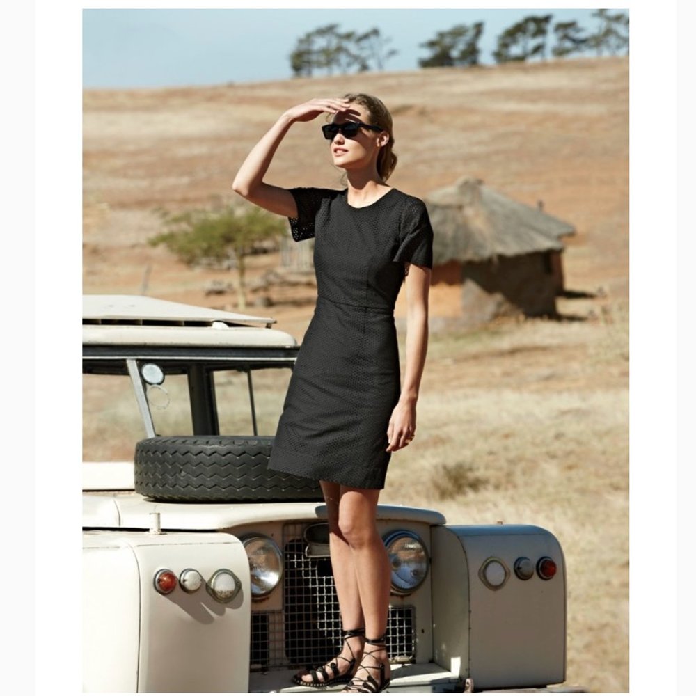 🎄 J. Crew Tall Flutter-Sleeve Dress in Eyelet (in Tall size)